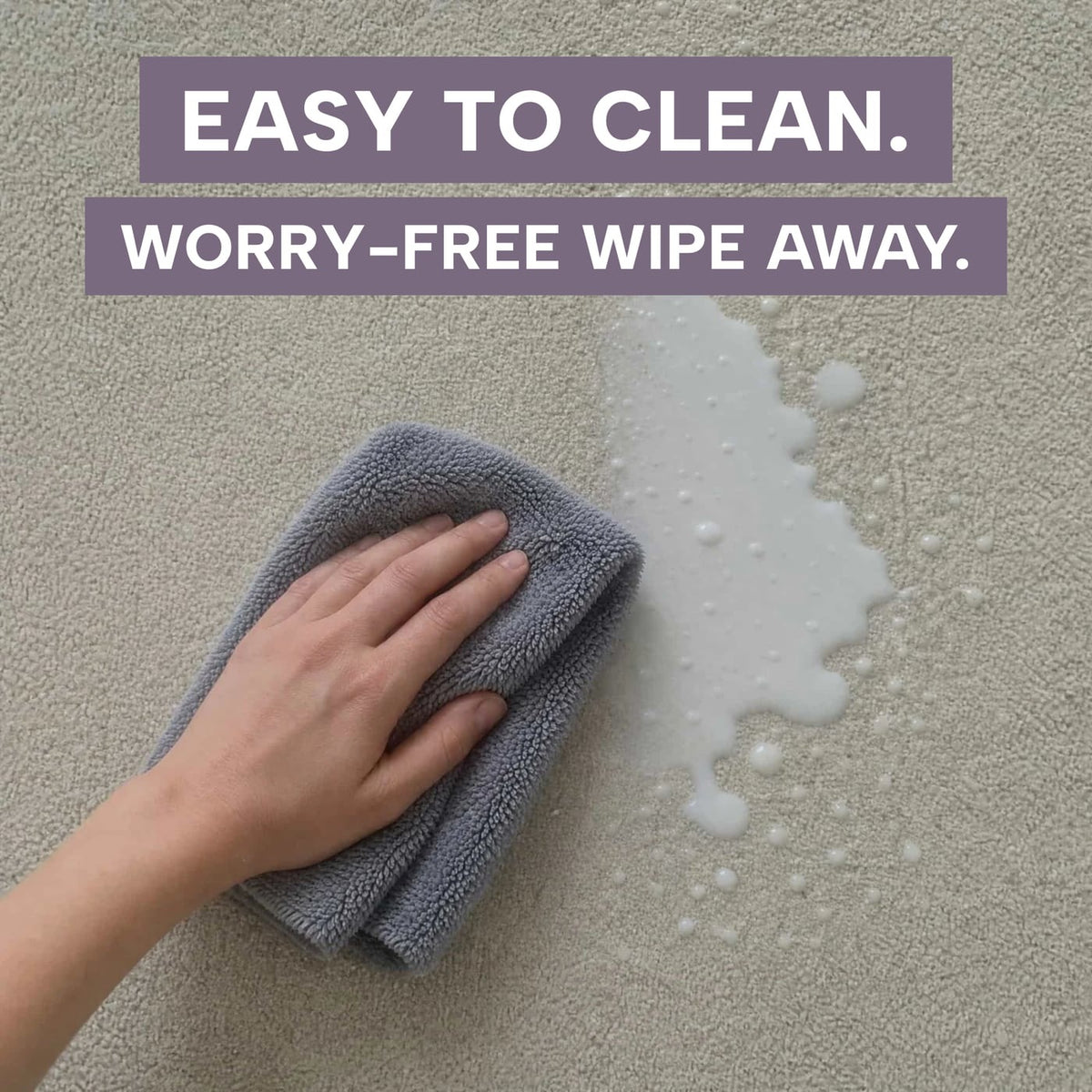 Marshie Mat easy to clean spills wipe off