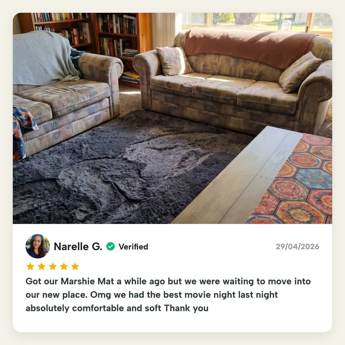 Marshie Mat customer review Narelle